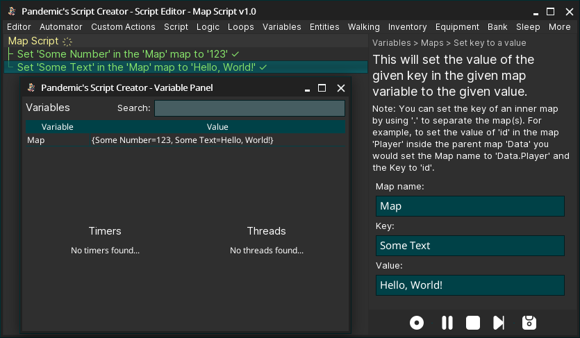 Adding values to a map